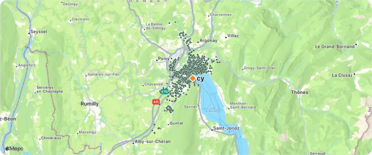 Ventes DVF du secteur